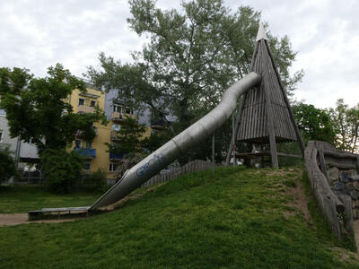 large slide