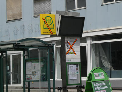 inactive tram stop