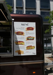 menu for sandwiches