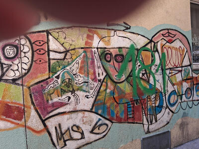 abstract grafitti