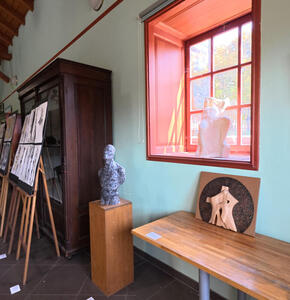 three sculptures