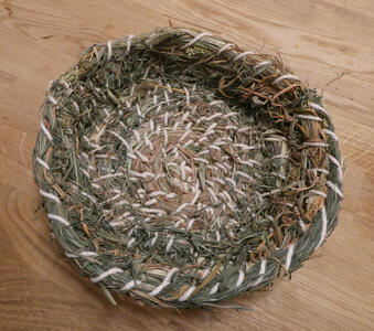 Interior of basket