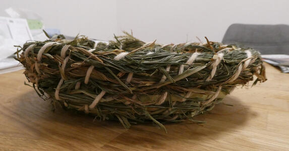 Side view of basket
