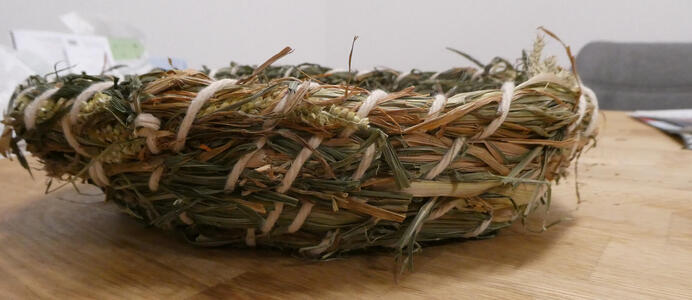 Side view of basket