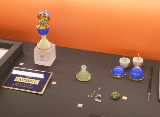 Birds-egg blue Fabergé containers