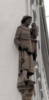 statue on bank corner