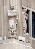 statues on building statues on building