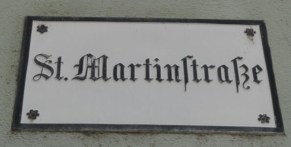 St. Martinstraße street sign
