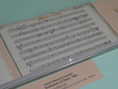 Sheet music of Endimione és Diana from 1806 by Johann Nepomuk Hummel