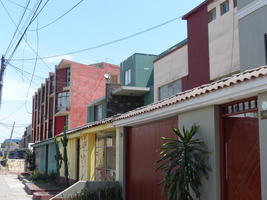 somewhat run-down houses