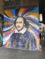 shakespeare painted on brick wall shakespeare painted on brick wall