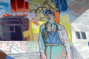 Factory worker circa early 1900s