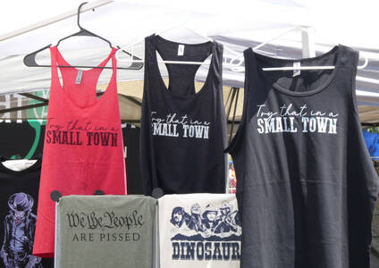 shirts saying &ldquo;try that in a small town&rdquo;