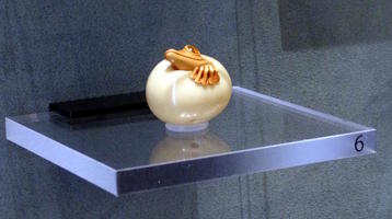netsuke frog emerging from egg netsuke frog emerging from egg
