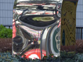 reflective sculpture reflective sculpture