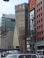 triangular faced building triangular faced building