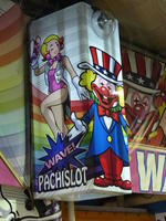 uncle sam clown with blonde woman uncle sam clown with blonde woman