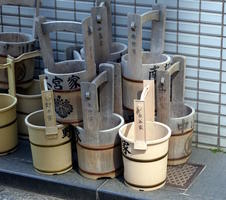 wooden buckets wooden buckets