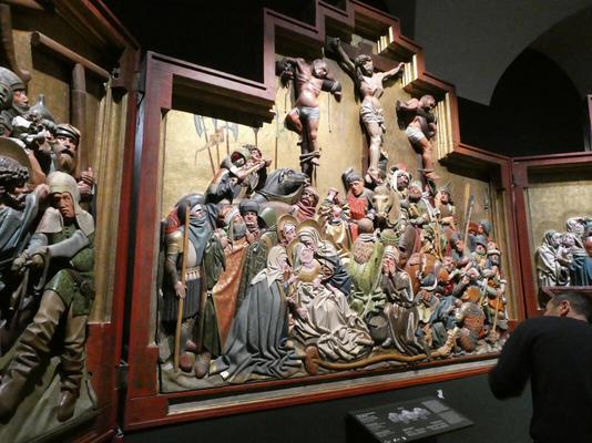 Painted Wooden altar piece