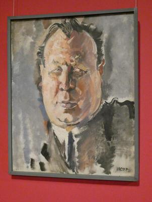 Oil portrait of actor Emil Jannings