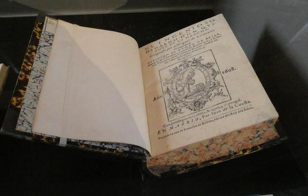 1808 edition of Don Quijote, open to title page