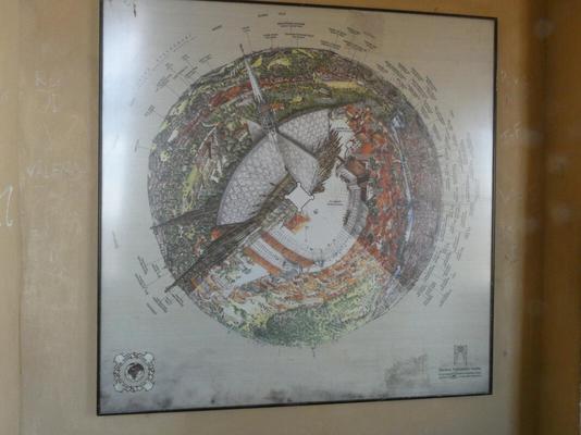 360° map showing what you can see from the tower