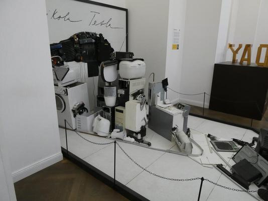Array of electronic gadgets seemingly randomly placed